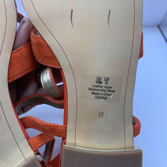 Sam Edelman Lace Up Sandals Size 10 lace ankle strap bow suede E10 - Picture 7 of 8